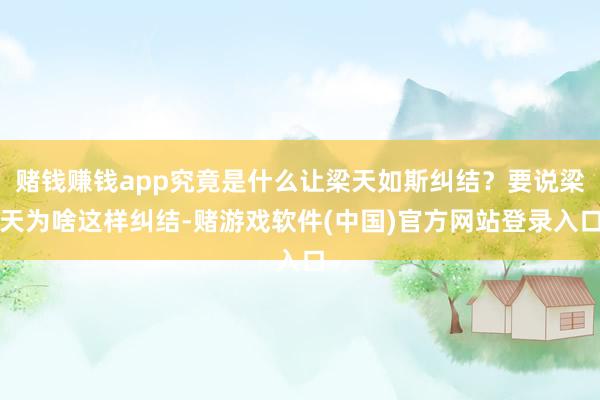 赌钱赚钱app究竟是什么让梁天如斯纠结？要说梁天为啥这样纠结-赌游戏软件(中国)官方网站登录入口