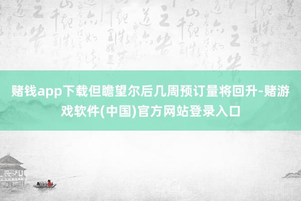 赌钱app下载但瞻望尔后几周预订量将回升-赌游戏软件(中国)官方网站登录入口