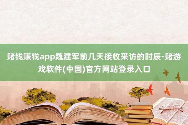 赌钱赚钱app魏建军前几天接收采访的时辰-赌游戏软件(中国)官方网站登录入口